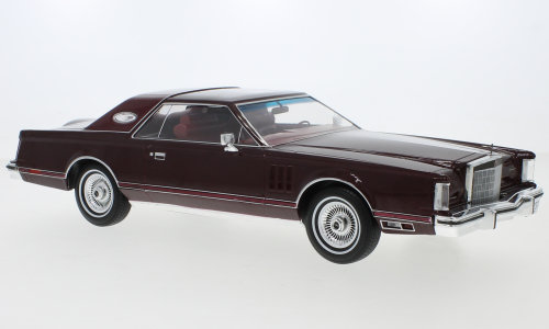 Lincoln Continental Mark V, tmavočervená, 1978